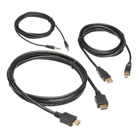 TRIPP LITE Hdmi Kvm Cable Kit - Hdmi, Usb, 3.5 Mm Audio (M/M) - 4K, 6 Ft., Black P782-006-HA